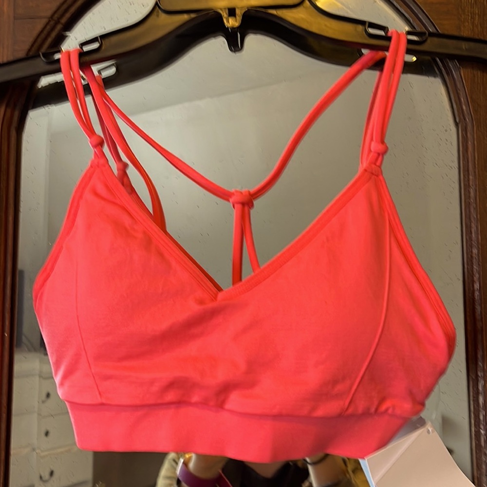 Fabletics Dara seamless bralette size small hot pink
